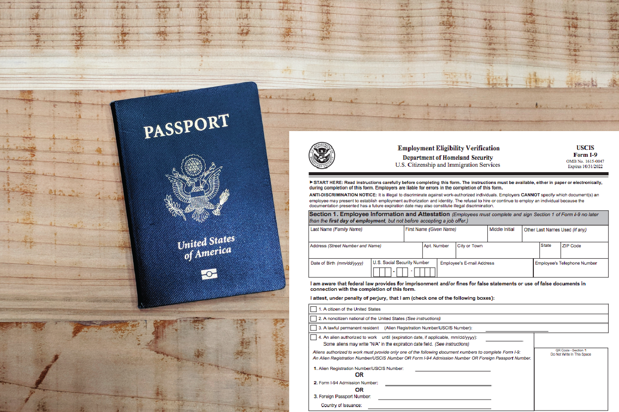 Passport and I-9 Form