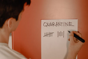 FFCRA Quarantine Man marking off quarantine days